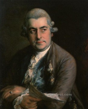  Christian Oil Painting - Johann Christian Bach portrait Thomas Gainsborough